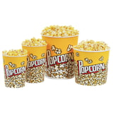 RECIPIENTI PER POPCORN  5100 ML 300 +20 PE G/M2 Ø 22,7/16x21 CM CARTONE (150 UNITÀ)