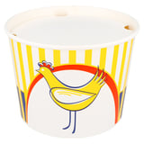 CONTENITORI PER POLLO +COPERCHIO  1920 ML 13PE + 320 +18PE G/M2 Ø 16,8/13,9x12,3 CM BIANCO CARTONE (300 UNITÀ)
