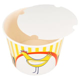 CONTENITORI PER POLLO +COPERCHIO  1920 ML 13PE + 320 +18PE G/M2 Ø 16,8/13,9x12,3 CM BIANCO CARTONE (300 UNITÀ)