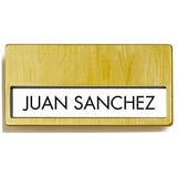 CARTELLI IDENTIFICAZIONE   6,7x4 CM ORO PLASTICA (25 UNITÀ)