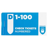 BLOCCHI GUARDAROBA N. DUPLICATI 1-100   15,5 CM CARTA (30 UNITÀ)