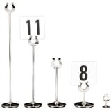 PINZA PER NUMERI DA TAVOLA   Ø7,2x19,5 (h) CM ARGENTO ACCIAIO INOX (1 UNITÀ)