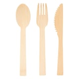 SET 4/1 POSATE + TOVAGLIOLO BAMBOO  17 CM NATURALE BAMBÙ (50 UNITÀ)