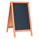 LAVAGNA AD ANGOLO 2 FACCIE   65x80x115 CM NERO LEGNO (1 UNITÀ)