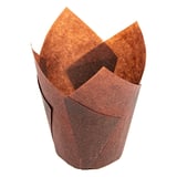 PIROTTINI MUFFIN TULIP  50 G/M2 Ø 5x5,5/8 CM MARRONE PERGAMANA ANTIGRASSI (1000 UNITÀ)