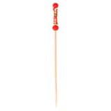 SPIEDINI "PERLA" BAMBOO  12 (h) CM ROSSO BAMBÙ (100 UNITÀ)