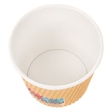 BICCHIERI BEVANDE CALDE DOPPIA PARETE  120 ML - 4 oz 230 + 250 + 18 PE G/M2 Ø6,2/4,5x6 CM MARRONE CARTONE (1000 UNITÀ)