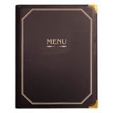PORTAMENÙ 16 PAGINE DIN-A4   25,5x33 CM MARRONE PVC (1 UNITÀ)