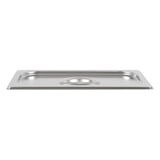 TAPPO 1/3 PER CODICI 181.70/71   32,5x18 CM ARGENTO ACCIAIO INOX (1 UNITÀ)