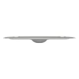 TAPPO 1/3 PER CODICI 181.70/71   32,5x18 CM ARGENTO ACCIAIO INOX (1 UNITÀ)