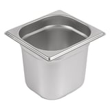 CONTENITORE GASTRONORM 1/6  1,9 L 17,6x16,2x15 CM ARGENTO ACCIAIO INOX (1 UNITÀ)