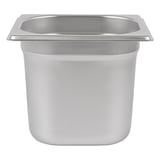CONTENITORE GASTRONORM 1/6  1,9 L 17,6x16,2x15 CM ARGENTO ACCIAIO INOX (1 UNITÀ)