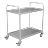 CARRELLO DI SERVIZIO 2 LIVELLI ARROW  85x53x95 CM ARGENTO ACCIAIO INOX (1 UNITÀ)