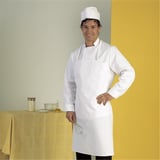 GREMBIULE CON PETTORINA   71x88 CM BIANCO POLIESTERE (1 UNITÀ)