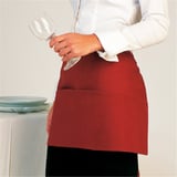 GREMBIULE CORTO 3 TASCHE   60x30 CM BORDEAUX POLIESTERE (1 UNITÀ)