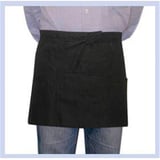 GREMBIULE CORTO 3 TASCHE   60x30 CM NERO POLIESTERE (1 UNITÀ)