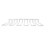 RACK PER COPPE 5 FILE   44,7x31x5,5 CM ARGENTO ACCIAIO INOX (1 UNITÀ)
