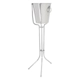 PORTASECCHIELLO   33x27x76 CM ARGENTO ACCIAIO (1 UNITÀ)