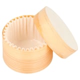 MINI SCATOLE TAPPO + CAPSULA WOOD 50 ML Ø 5x3,5 CM NATURALE LEGNO (200 UNITÀ)