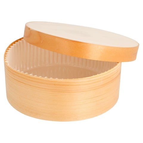 MINI SCATOLE TAPPO + CAPSULA WOOD 500 ML Ø 13x5 CM NATURALE LEGNO (100 UNITÀ)