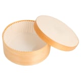 MINI SCATOLE TAPPO + CAPSULA WOOD 500 ML Ø 13x5 CM NATURALE LEGNO (100 UNITÀ)