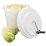 CENTRIFUGA MANUALE PER VERDURE  20 L Ø 43,5x37 CM BIANCO PVC (1 UNITÀ)