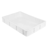 CONTENITORE IMPILABILE PER IMPASTO PIZZA  15 L 60x40x9 CM BIANCO HDPE (1 UNITÀ)