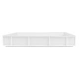 CONTENITORE IMPILABILE PER IMPASTO PIZZA  15 L 60x40x9 CM BIANCO HDPE (1 UNITÀ)