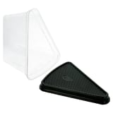 300 U. RECIPIENTI TRIANGOLARI PER DOLCI OPS   12,4x8,75x8,2CM TRASPARENTE PET (300 UNITÀ)