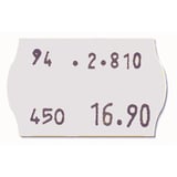 1000U. ETICHETTE CODICE 141.06/141.07   2,6x1,6 CM BIANCO ADESIVO (20 UNITÀ)