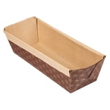 FORME PER COTTURA PASTICCERIA - LAMINATO  165 G/M2 24x8x7 CM MARRONE CARTA (240 UNITÀ)