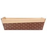 FORME PER COTTURA PASTICCERIA - LAMINATO  165 G/M2 24x8x7 CM MARRONE CARTA (240 UNITÀ)