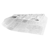 CARTA ANTIGRASSO APERTO 2 LATI FAST FOOD PFAS FREE 'TIMES' 35 G/M2 16x16,5 CM BIANCO PERGAMANA ANTIGRASSI (500 UNITÀ)