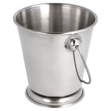 MINI SECCHIELLO GHIACCIO ARTINOX  Ø 12x12 CM ARGENTO ACCIAIO INOX (12 UNITÀ)