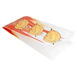 SACCHETTO PER 1/2 POLLO  40 G/M2 + 20µ PP 13+7,5x28 CM BIANCO CARTA (1000 UNITÀ)
