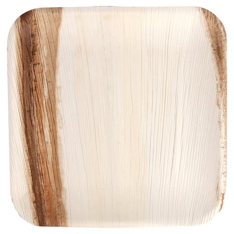PIATTI QUADRATE ARECA  24x24x2 CM NATURALE ARECA (200 UNITÀ)