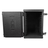 93L ARMADIO ISOTERMICO PER 9 GN 1/1, 1/2, 1/3  93 L 64,5x44,5x62,5 CM NERO EPP (1 UNITÀ)