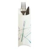 BUSTE PORTA POSATE 'VOLARE' 230 G/M2 5,5X19,5 CM BIANCO CARTONE (300 UNITÀ)