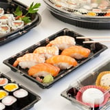 120 CONTENITORIS + COPERCHI SUSHI   Ø35,6x5 CM NERO PS (120 UNITÀ)
