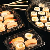 120 CONTENITORIS + COPERCHI SUSHI   Ø38x5 CM NERO PS (120 UNITÀ)