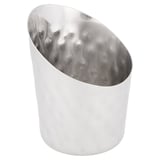 TERRINA FRITTI TRONCATO, MARTELLATO ARTINOX  Ø 8,5x8,5 CM ARGENTO ACCIAIO INOX (12 UNITÀ)