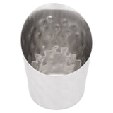 TERRINA FRITTI TRONCATO, MARTELLATO ARTINOX  Ø 8,5x8,5 CM ARGENTO ACCIAIO INOX (12 UNITÀ)