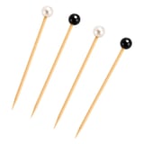 SPIEDINI "PERLA" BAMBOO  9 (h) CM NATURALE BAMBÙ (100 UNITÀ)