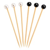 SPIEDINI "PERLA" BAMBOO  9 (h) CM NATURALE BAMBÙ (100 UNITÀ)