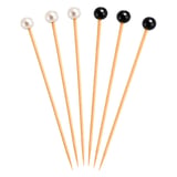 SPIEDINI "PERLA" BAMBOO  12 (h) CM NATURALE BAMBÙ (100 UNITÀ)