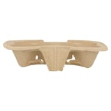 PORTABICCHIERI, 2 POSTI   21x10,5 CM NATURALE CARTONE (600 UNITÀ)