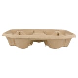 PORTABICCHIERI, 4 POSTI   22x22 CM NATURALE CARTONE (300 UNITÀ)
