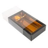 SCATOLE CIOCCOLATI   14,5x7,5x3,5 CM NERO CARTONE (50 UNITÀ)