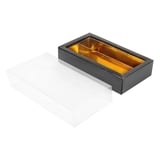 SCATOLE CIOCCOLATI   14,5x7,5x3,5 CM NERO CARTONE (50 UNITÀ)