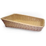 CESTO SIMILE VIMINI INCLINATO   45x30x4/10 CM NATURALE PP (1 UNITÀ)